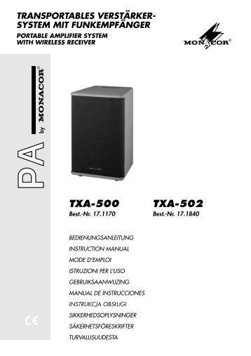 TXA-500 TXA-502
