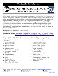 Fashion Merchandising and Apparel Design - Students - Georgia ...