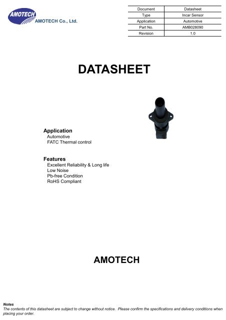 datasheet - AMOTECH
