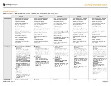teaching strategies gold lesson plan template teaching strategies gold weekly planning form teaching strategies gold lesson plan template teaching strategies gold weekly planning form