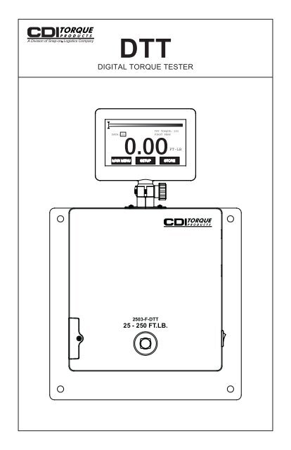 CDI 501-I-DTT Digital Torque Tester 1//4in Drive