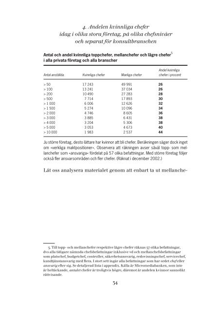 Kvinnliga chefer i nÃ¤ringslivet 3 MB pdf - SNS