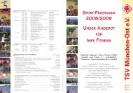 unser sport- & fitness-programm - TSV München Ost
