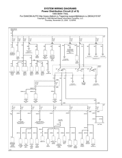 SYSTEM WIRING DIAGRAMS Air Conditioning Circuits (1 of 2)