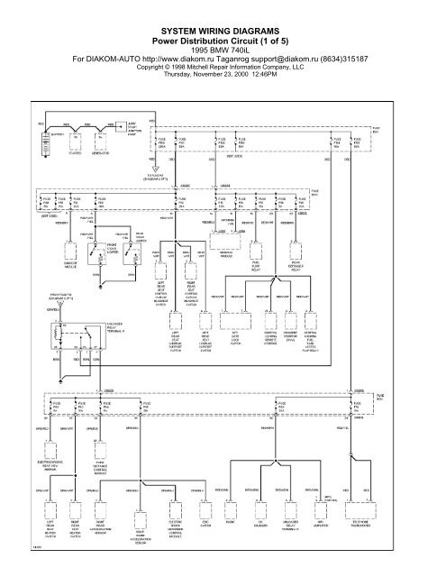 SYSTEM WIRING DIAGRAMS Air Conditioning Circuits (1 of 2)