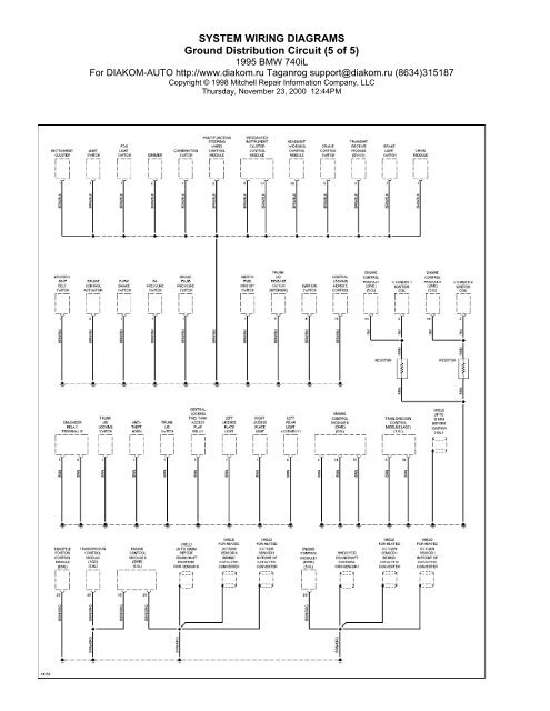 SYSTEM WIRING DIAGRAMS Air Conditioning Circuits (1 of 2)