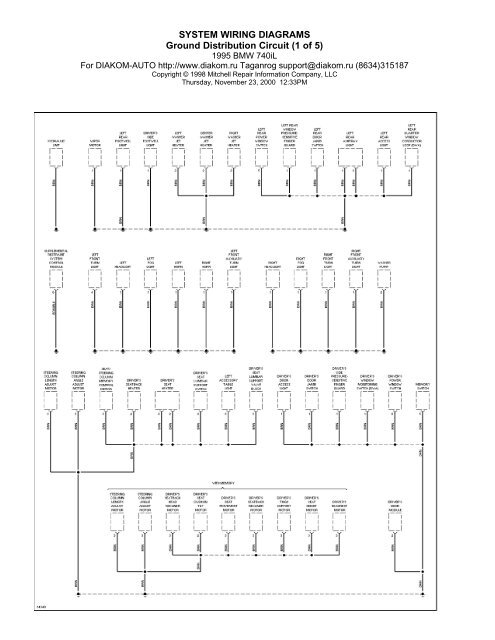 SYSTEM WIRING DIAGRAMS Air Conditioning Circuits (1 of 2)