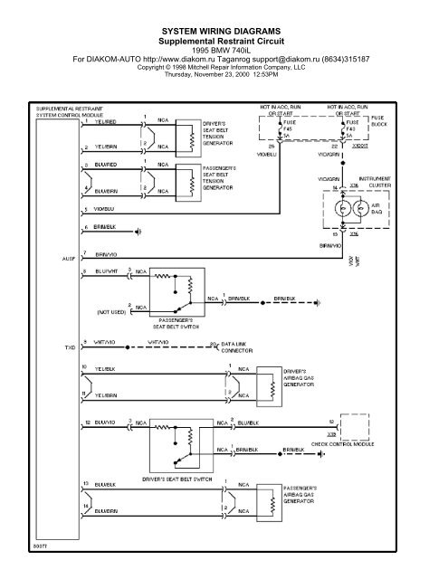 SYSTEM WIRING DIAGRAMS Air Conditioning Circuits (1 of 2)