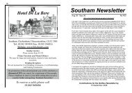 Southam Newsletter - Southam Today