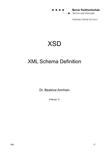 XML Schema Definition