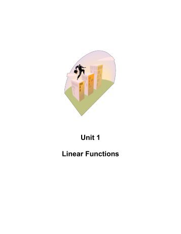 Unit 1 Linear Functions - Los Medanos College