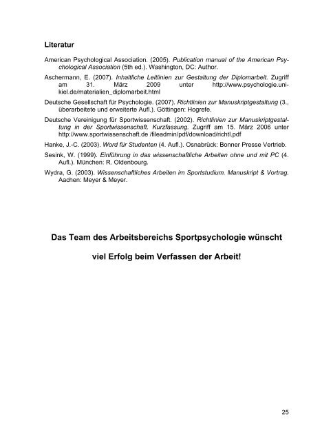 Handreichung zur Erstellung wissenschaftlicher Arbeiten im ...