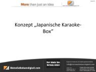 Konzept âJapanische Karaoke-â Boxâ - MeineSelbstaendigkeit.com