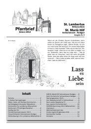 Ausgabe Witterschlick, Volmershoven - Pfarreiengemeinschaft Alfter