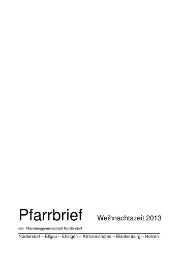 Pfarrbrief 2013-03 - pg-nordendorf.de