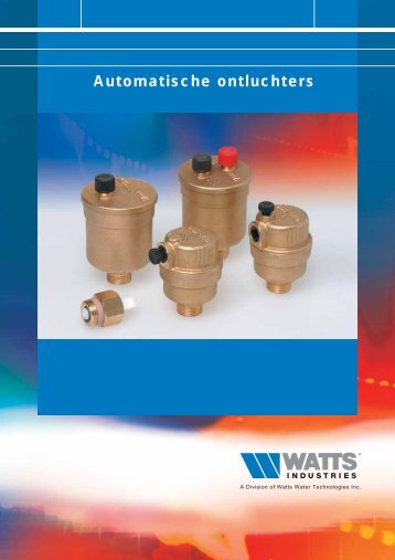 Automatische ontluchters - Watts Industries