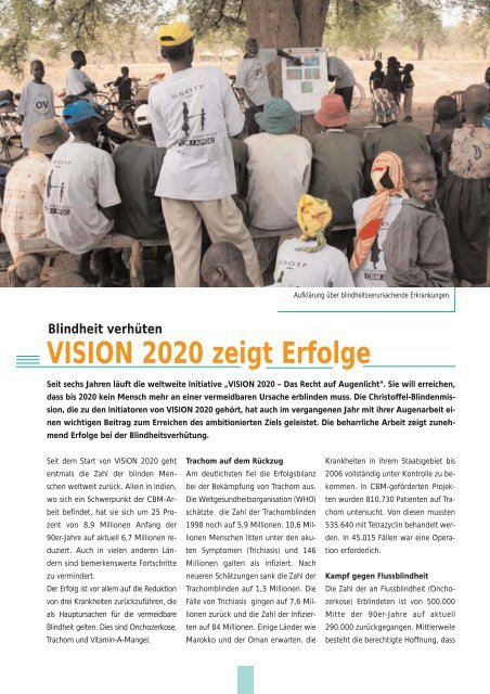 Jahresbericht 2005 - Christoffel-Blindenmission