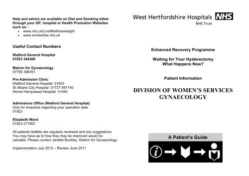 Waiting for Your Hysterectomy - What Happens Now? - West ...