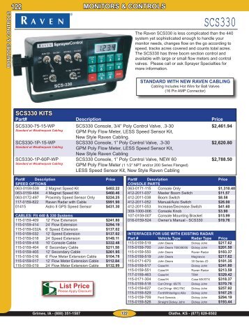 SCS330 - Sprayer Specialties, Inc.