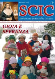 gioia e speranza - Suore di CaritÃ  dell'Immacolata Concezione d'Ivrea