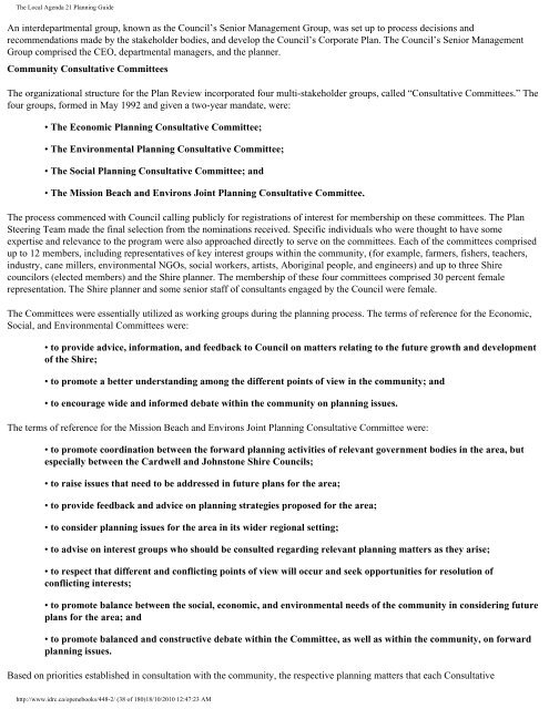 The Local Agenda 21 Planning Guide - Democrats Against UN ...