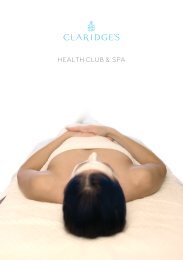 Download Spa Brochure - Claridge's