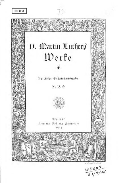 Schriften 1536/39 - Maarten Luther