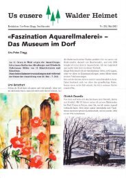 Faszination Aquarellmalerei»Das Museum im Dorf - Sunneland ...