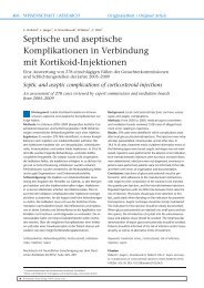 Septische und aseptische Komplikationen in Verbindung mit ... - OUP