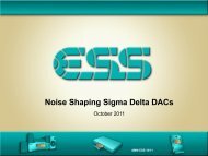 Noise Shaping Sigma Delta DACs - ESS Technology, Inc.