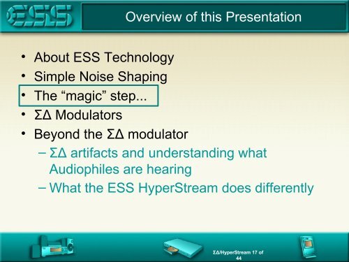 Noise Shaping Sigma Delta DACs - ESS Technology, Inc.