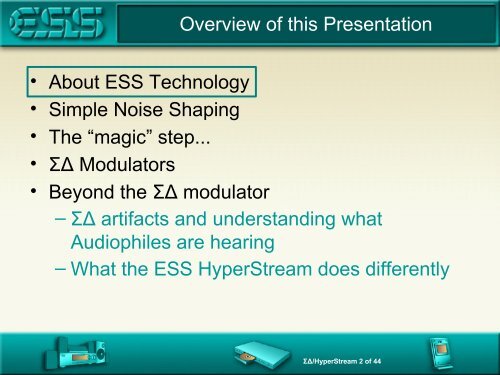 Noise Shaping Sigma Delta DACs - ESS Technology, Inc.