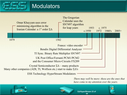 Noise Shaping Sigma Delta DACs - ESS Technology, Inc.