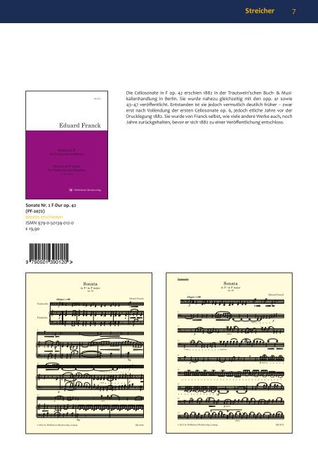 Verlagsprogramm 2014 Pfefferkorn Musikverlag