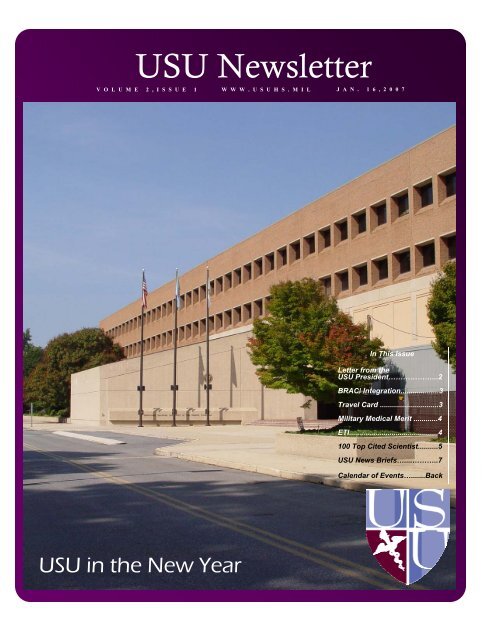 Vol. 2, Issue 1 01/16/07 - Uniformed Services University of the ...
