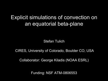 Explicit simulations of convection on an equatorial beta-plane