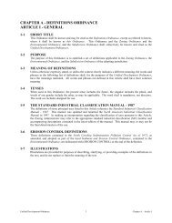 1 CHAPTER A - DEFINITIONS ORDINANCE ARTICLE I - GENERAL ...