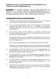 Richtlinien zur Aus- und Fortbildung von ... - BVS - Bayern eV
