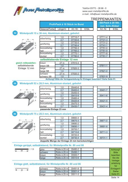 Katalogseiten - Auer-metallprofile.de