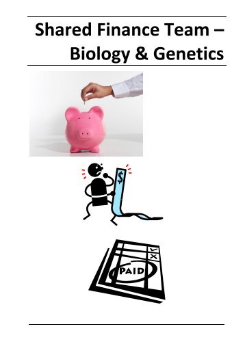 Shared Finance Team â€“ Biology & Genetics