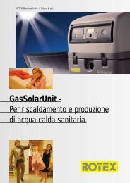 GasSolarUnit - Per riscaldamento e produzione ... - Esedra ENERGIA