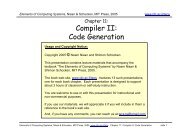 Compiler II: Code Generation