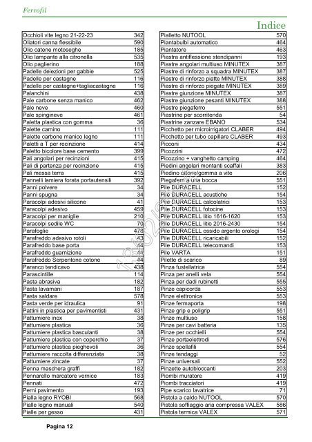 Catalogo Ferrofil 13/02/2014