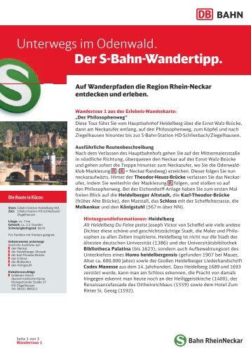 1. Philosophenweg (PDF, 486KB) - S-Bahn RheinNeckar