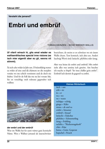 Embri und embrÃ¼f - Vis