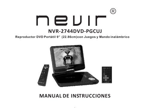 MANUAL DE INSTRUCCIONES NVR-2744DVD-PGCUJ - Nevir