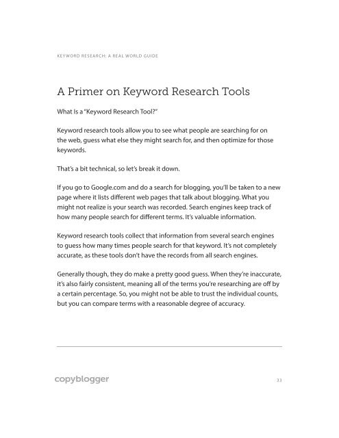 Keyword Research