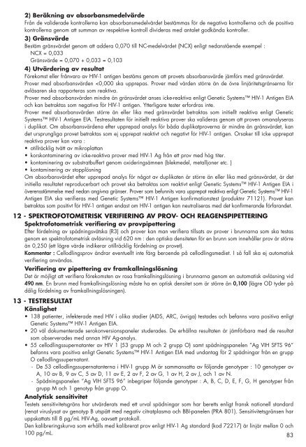 GENETIC SYSTEMS™ HIV-1 Ag EIA