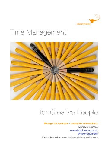 Time Management for Creative People