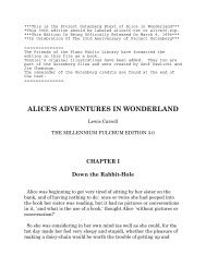 This is the Project Gutenberg Etext of Alice in Wonderland